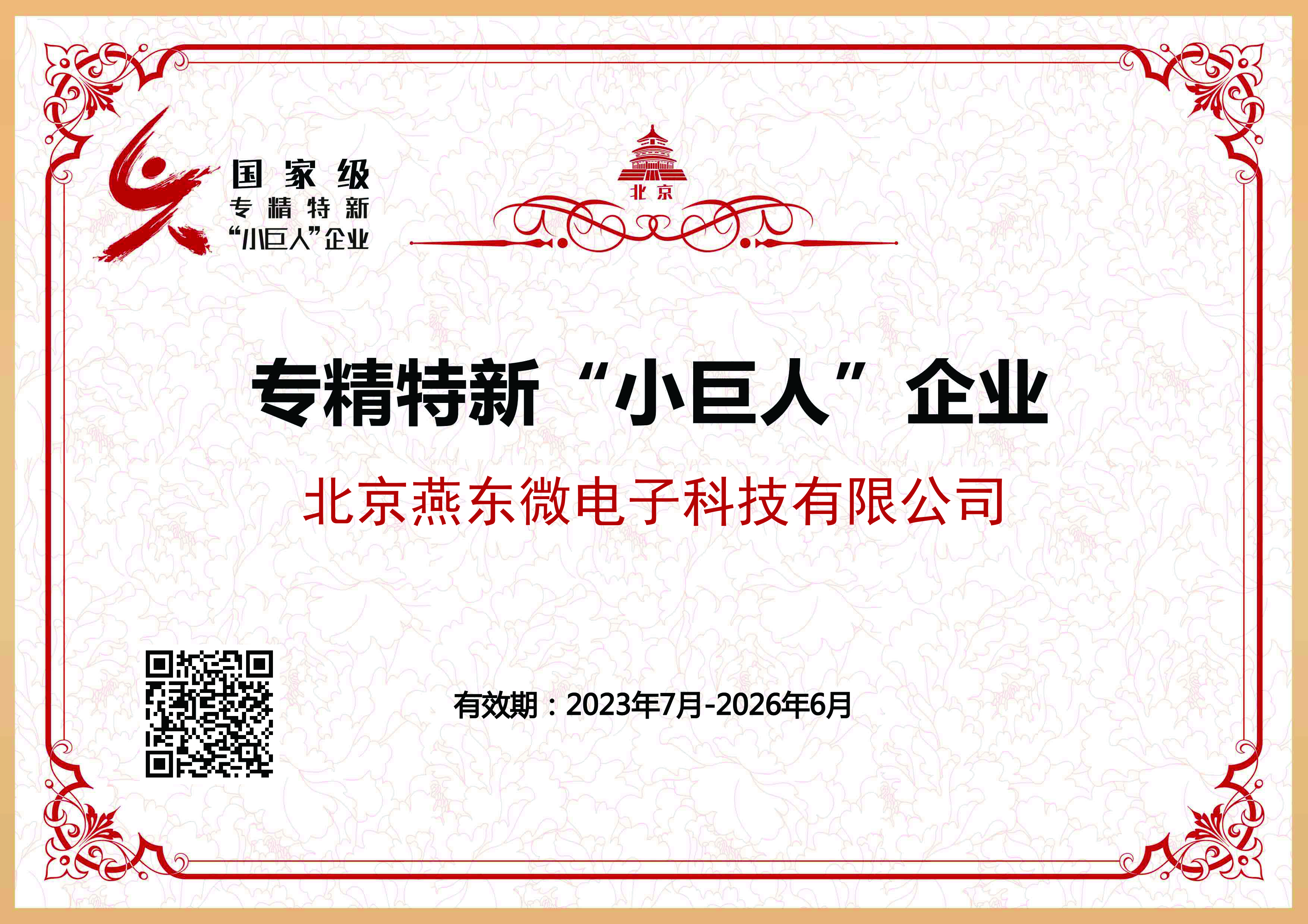 yth游艇会微所属yth游艇会科技获国家级专精特新“小巨人”企业认证